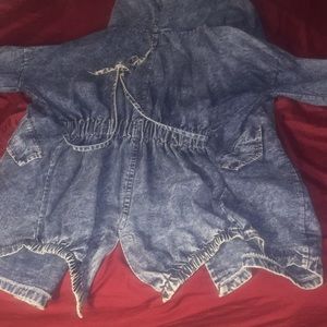 Blue Jean wrap jacket